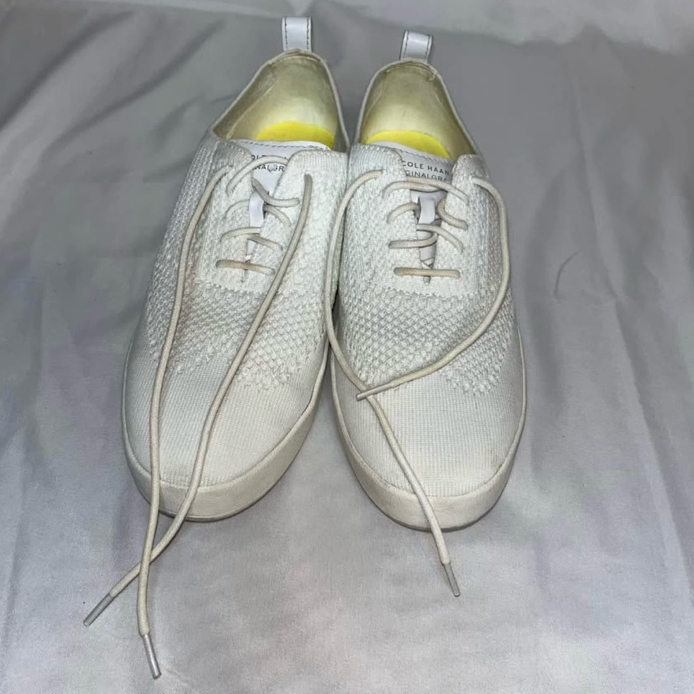 Cole Haan Men's Cream Knit Sneakers
